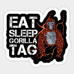 Gorilla Tag EAT SLEEP GORILLA TAG VR Gamer Merch Sticker